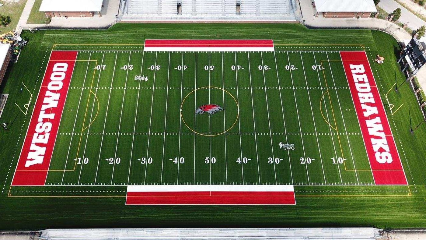 Westwood High School Redhawks football field